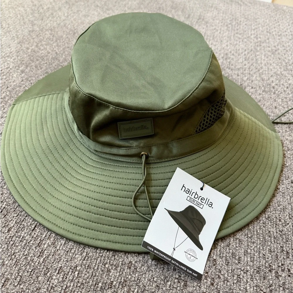 Hairbrella Olive Wide Brim Sun Hat